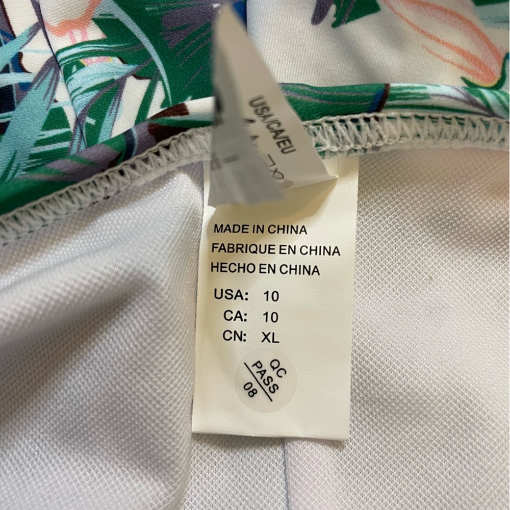 NWT CocoShip size XL green tropical bikini swimsuit - Picture 10 of 11